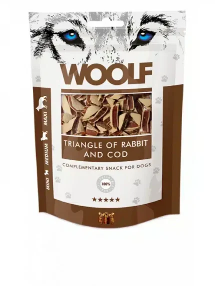 وولف مكافآت للكلاب لحم الارنب مع سمك القد 100 جرام