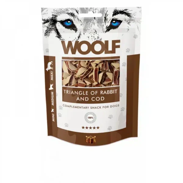 WOOLF RABBIT AND COD TRIANGLE 100g