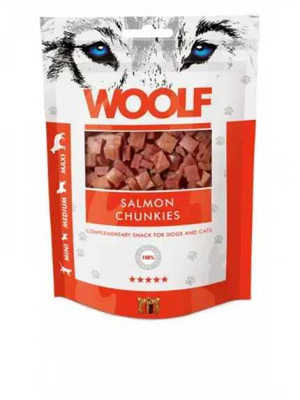 وولف مكافآت للكلاب بسمك السالمون 100 جرام
