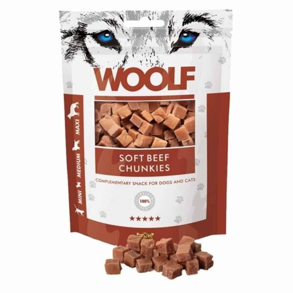 Woolf Beef Chunkies Treats 100 g