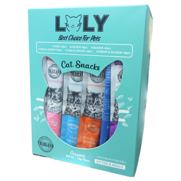 Loly Cat Treats Assorted 48x15g