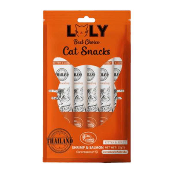 Loly Cat Treats Shrimp & Salmon 5x15g