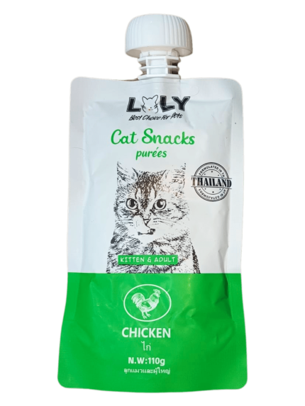 لولي عصارة معجون للقطط بالدجاج 110جرام