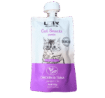 لولي عصارة معجون للقطط بالدجاج والتونا 110جرام