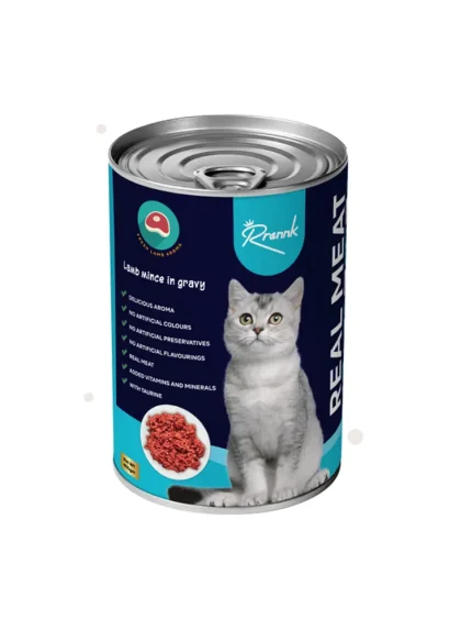 رانك طعام رطب للقطط بلحم ضأن مفروم في المرق 400 جرام