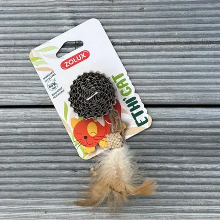 زولكس لعبة للقطط كرتون على شكل قرص