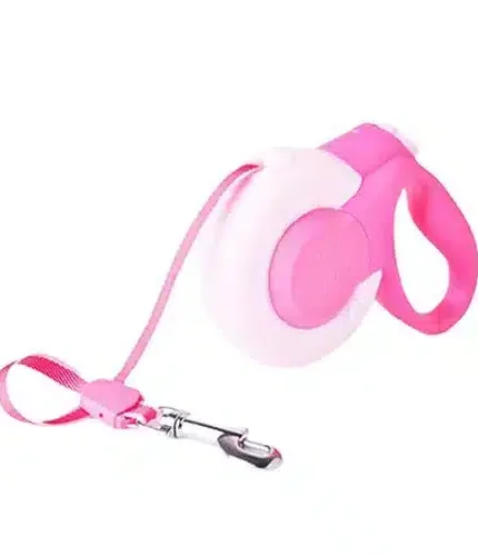 فيدا ام سفن بلس مشد للقطط والكلاب أوتوماتيكي لون زهري 3 متر