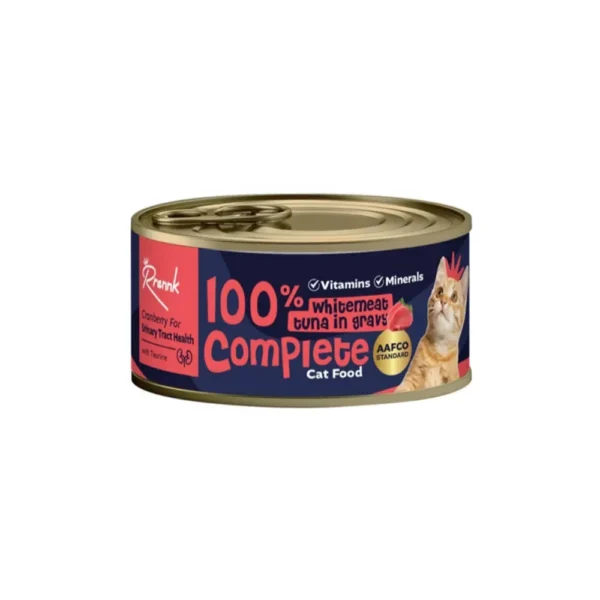 Rrannk Wet Cat Food with Tuna in Gravy for Urinary Tract Health 80g