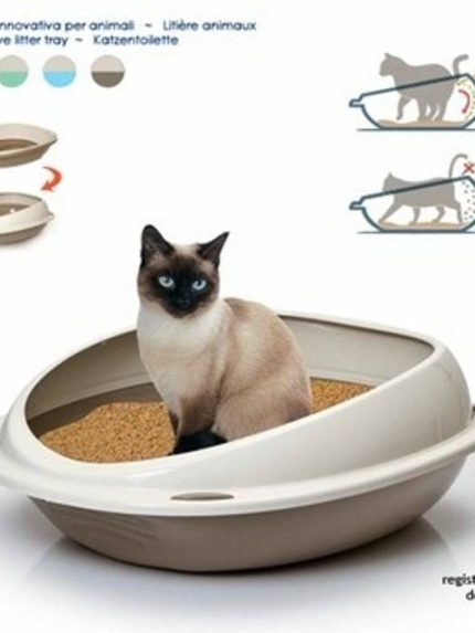 جيور بلاست ليتر بوكس للقطط بإطار