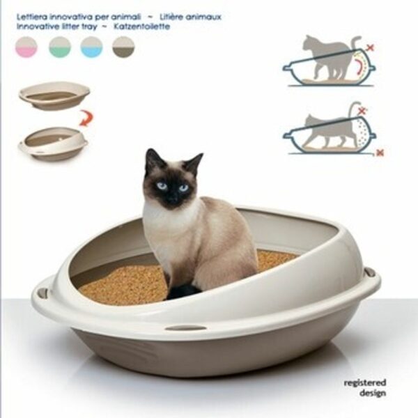 Georplast Open cat toilet with border Shuttle Big