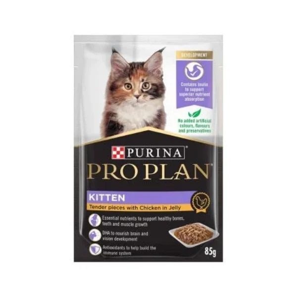 Purina Pro Plan Kitten Cat Wet Food with Chicken in Jelly- 85 g