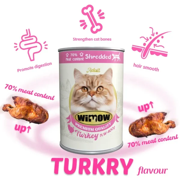 Wimow Turkey Wet Cat Food 400g