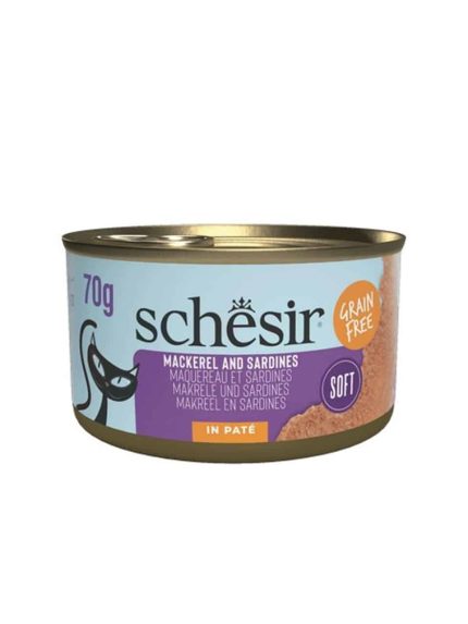 شيزر طعام رطب للقطط سمك الماكريل والسردين باتيه 70 جرام