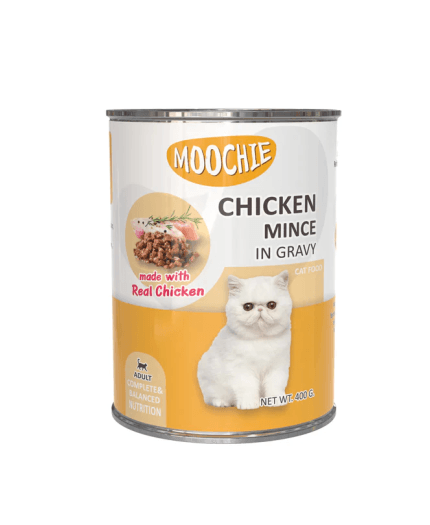 موتشي طعام رطب للقطط بالدجاج المفروم في المرق 400 جرام