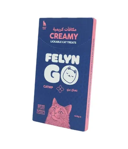 فيلاين جو مكافآت كريمية للقطط – بنكهة الكاتنيب | 4 × 15 جم