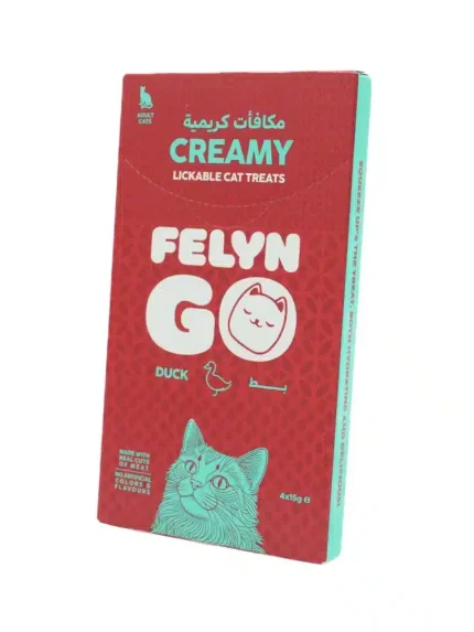فيلاين جو مكافآت كريمية للقطط – بنكهة البط | 4 × 15 جم