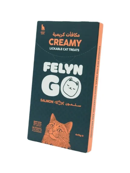 فيلاين جو مكافآت كريمية للقطط – بنكهة السلمون | 4 × 15 جم