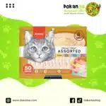 وانبي كريمي للقطط – 4 نكهات متنوعة (50 عبوة × 15 جم)
