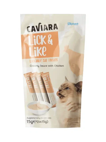 كافيارا مكافآت دجاج للقطط 4×15 غ