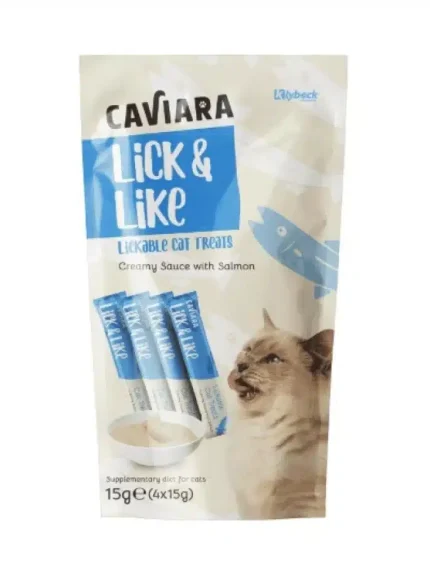 كافيارا مكافآت سالمون للقطط 4×15 غ