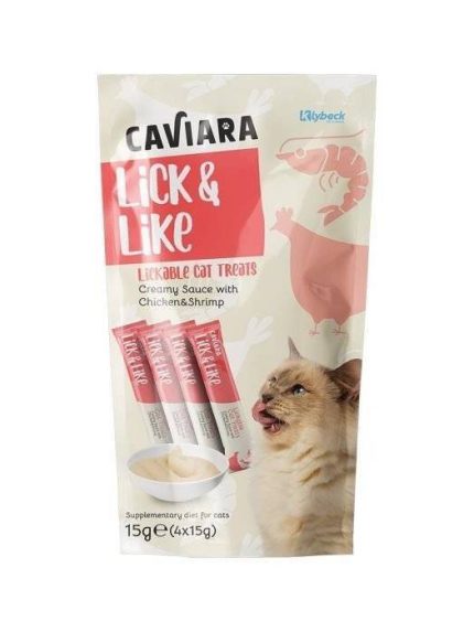 كافيارا مكافآت دجاج وروبيان للقطط 4×15 غ