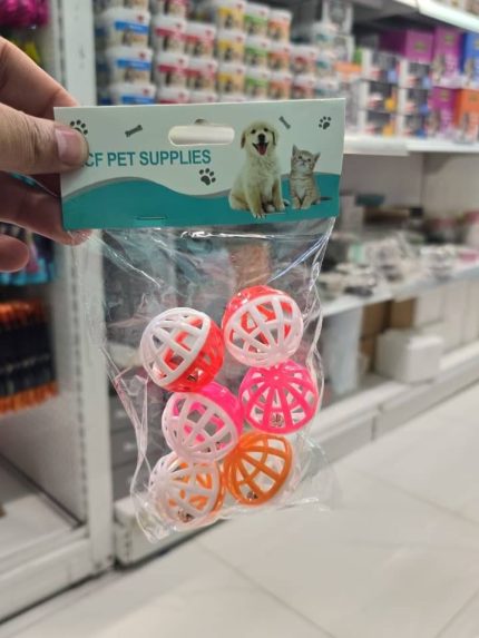 كور بجرس للقطط والكلاب 6 حبات