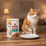 هيلز طعام قطط معقمة بطعم السلمون المرقط 85 جرام