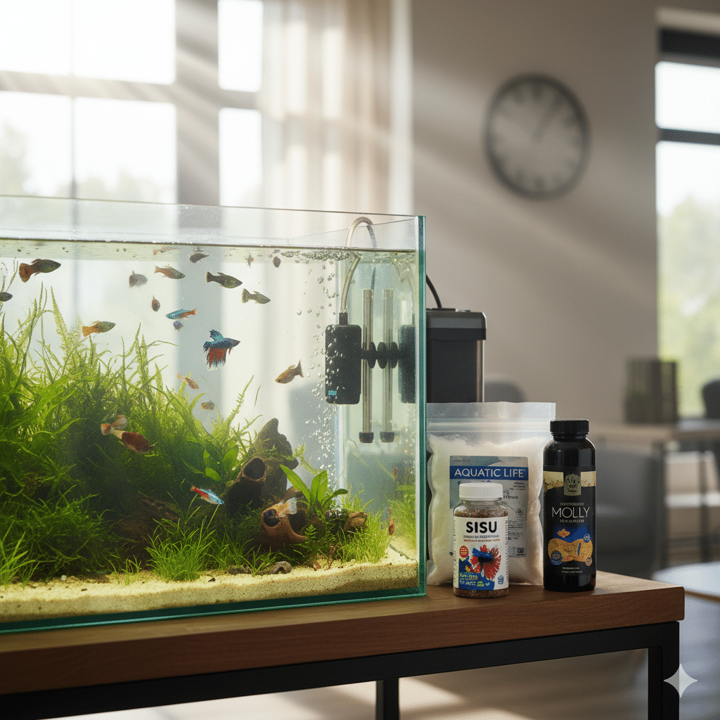 مستلزمات أسماك الزينة