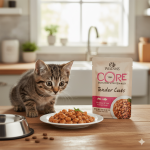 ويلنس كور - أظرف طعام رطب بالتونا والسلمون في المرق (85غ)