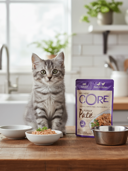 ويلنس كور بيورلي باتيه - أظرف طعام رطب للقطط بالدجاج والبط 85جرام