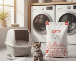 فيلاين قو رمل قطط 10 لتر: بنتونيت مُكتّل برائحة التوت المشكل
