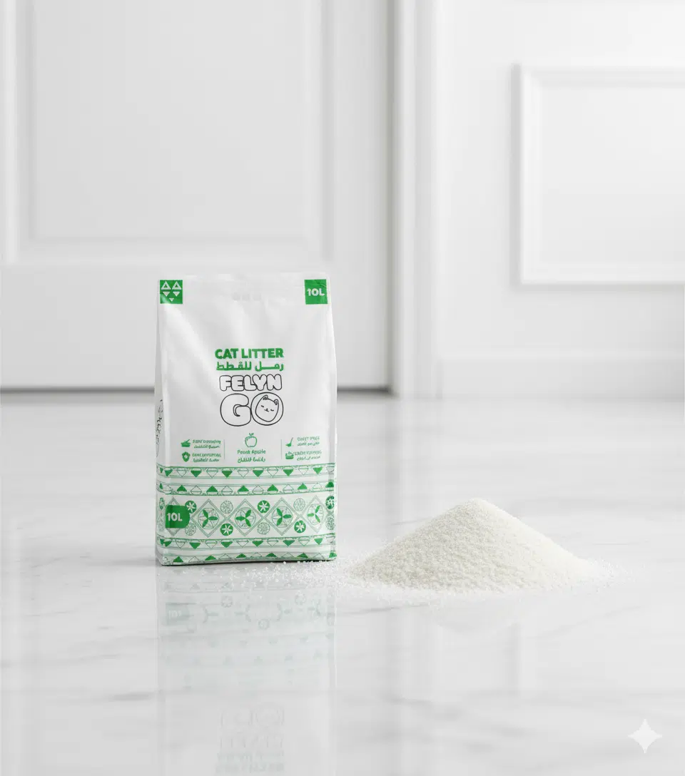 فيلاين قو رمل قطط بنتونيت برائحة التفاح 10 لتر