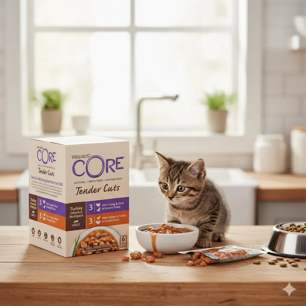 ويلنس كور تندر - مجموعة أظرف طعام رطب متنوعة بالمرق (6 × 85غ)