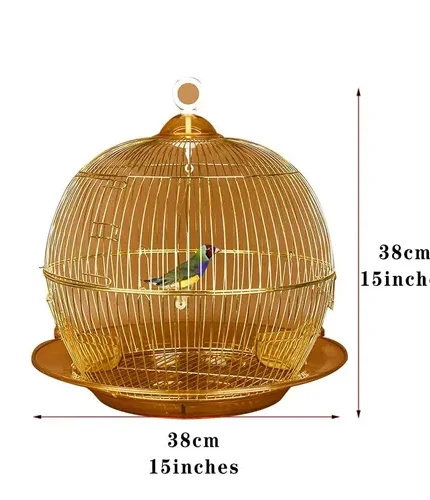 قفص للطيور ذهبي