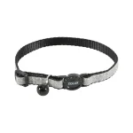 طوق زولكس للقطط (نايلون أسود) - لامع ومرصع بالكريستال