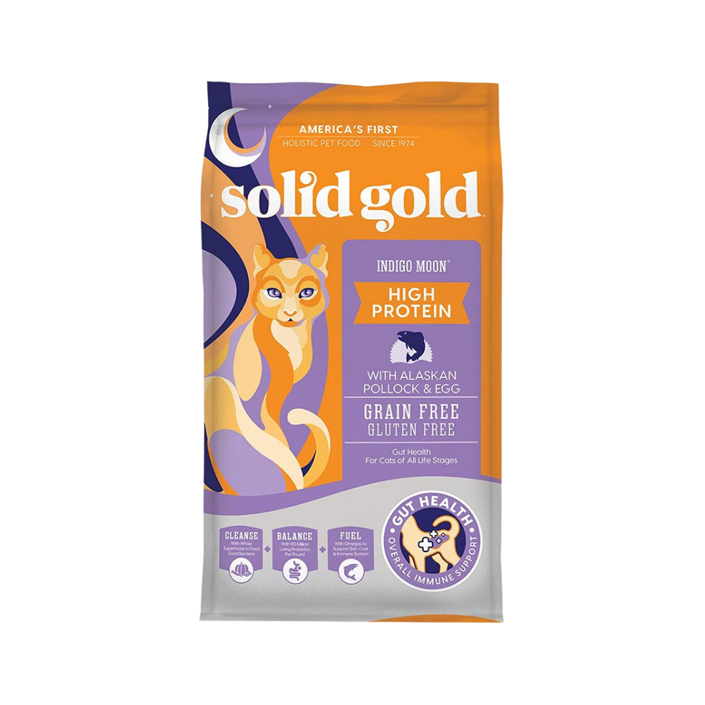 093766000377 Solid Gold Grain-Free Cat Food with Alaska Pollock & Egg – High Protein, 5.4 kg