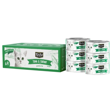 كيت كات طعام رطب للقطط بالتونا والجمبري 6×50 جرام