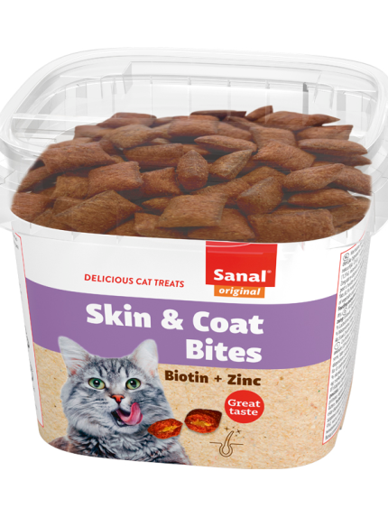 سنال (Sanal): مكافآت أكواب لدعم الجلد والفراء للقطط - 75 جرام