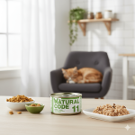 طعام رطب للقطط البالغة من ناتشرال كود (معلبات)، تونا مع الصبار (الألوفيرا)، 85 غرام.