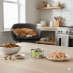 طعام رطب للقطط البالغة من ناتشرال كود (معلبات)، دجاج مع الخضروات، 85 غرام.