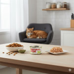 طعام رطب للقطط البالغة من ناتشرال كود (معلبات)، دجاج وديك رومي في الجيلي، 85 غرام.