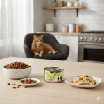 طعام رطب للقطط البالغة من ناتشرال كود (معلبات)، دجاج وهليون، 85 غرام.