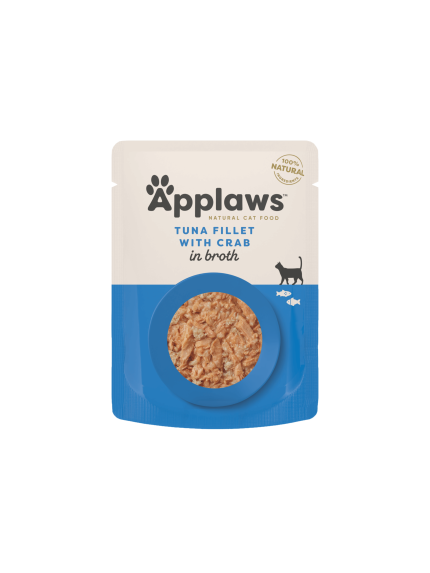 أبلاوز طعام قطط رطب طبيعي فيليه تونة في المرق 70 جم