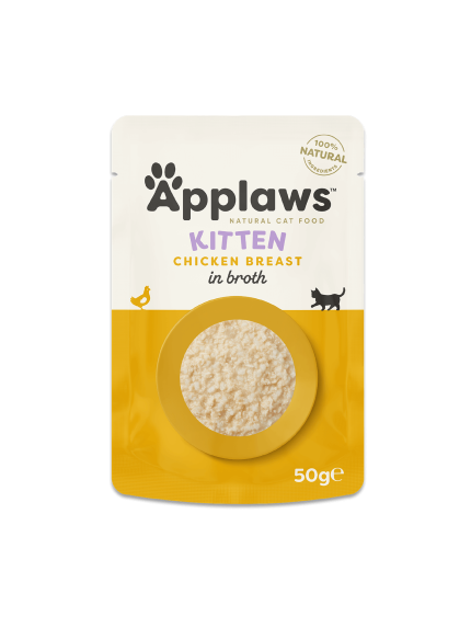 أبلاوز للقطط الصغيرة – صدر دجاج في المرق 50 جرام