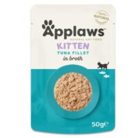 Applaws Wet Cat Food for Kittens, Tuna Fillet in Broth, 50 g