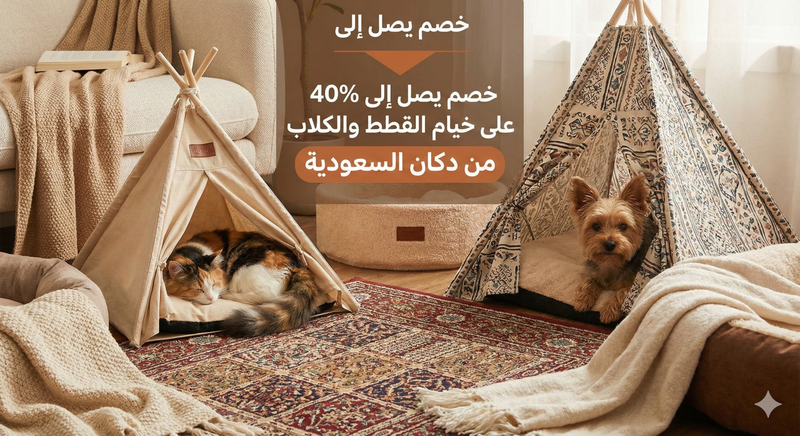 خيمة للقطط والكلاب