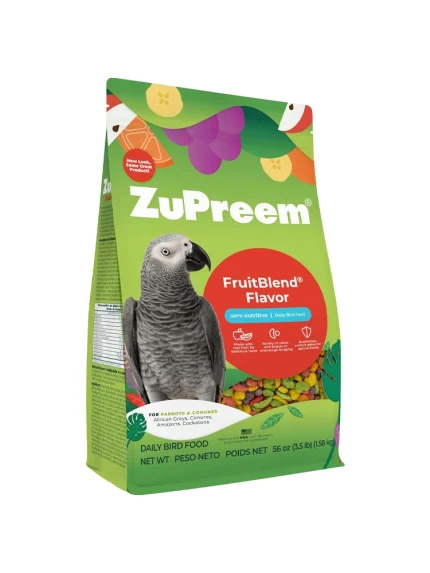 زوبريم فروت بلند (مزيج الفواكه) للببغاوات الكبيرة والمتوسطة - 1.58 كجم