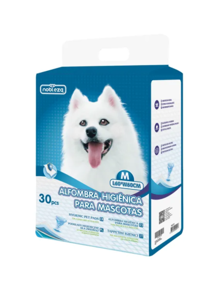نوبليزا مفارش صحية لتدريب الحيوانات الأليفة (60×60 سم) - عبوة 30 قطعة