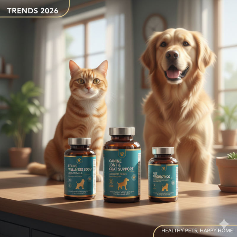 مكملات غذائية للقطط والكلاب