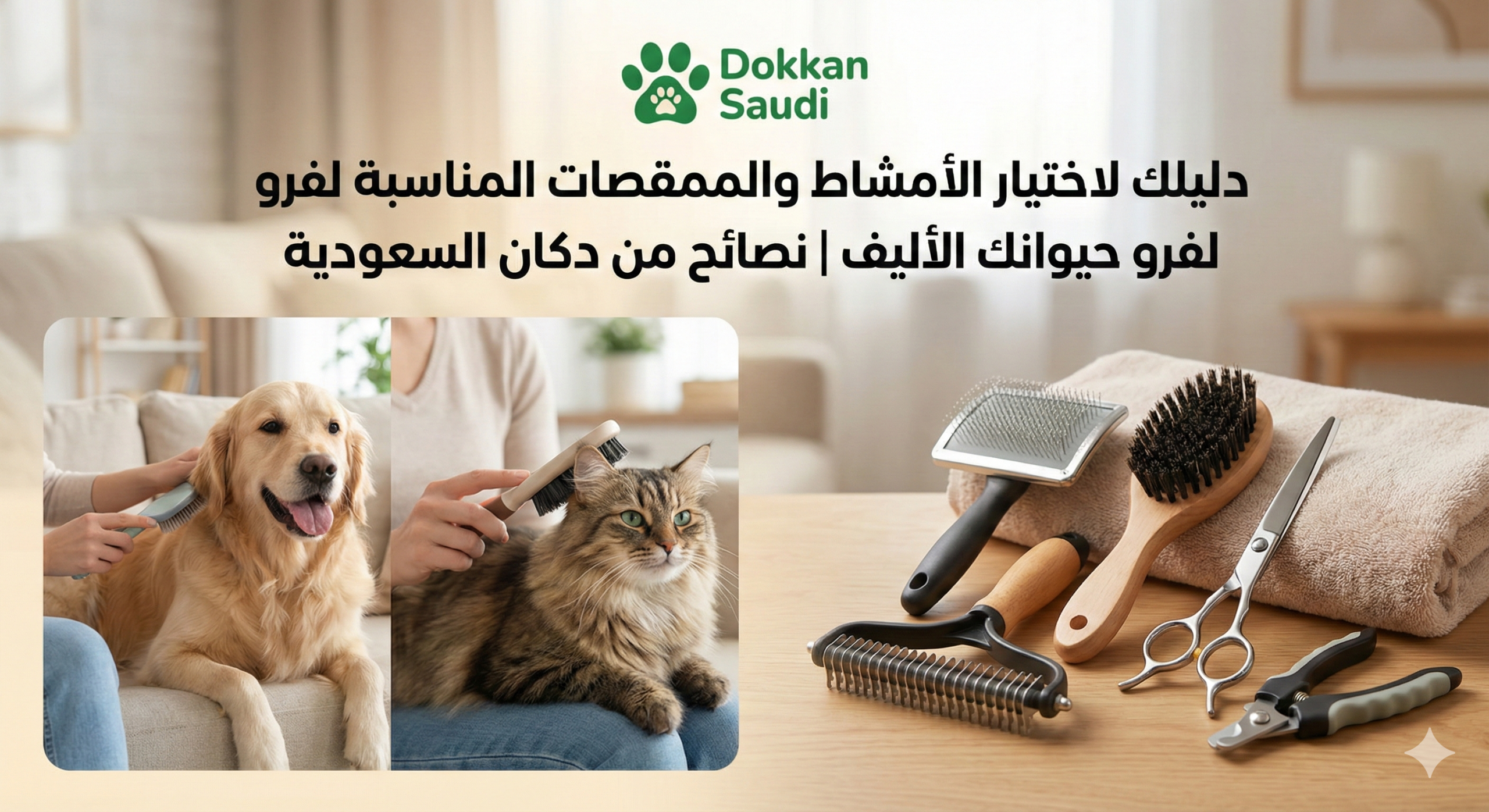 الأمشاط والمقصات